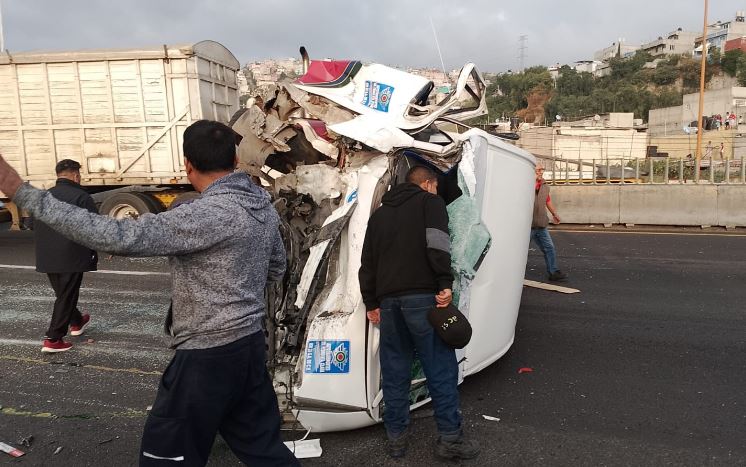 Por: Cortesía Accidente en la México-Pachuca: volcadura y caos vial este miércoles
