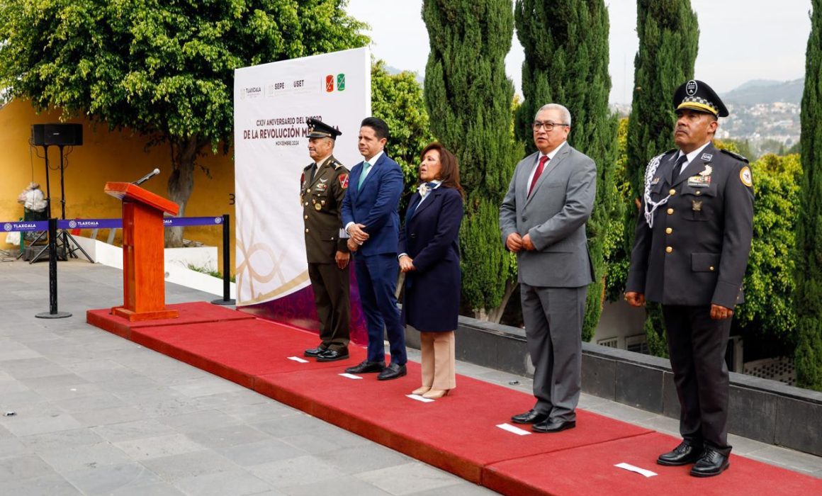 Tlaxcala honra 114 años de la Revolución Mexicana con emotivo homenaje