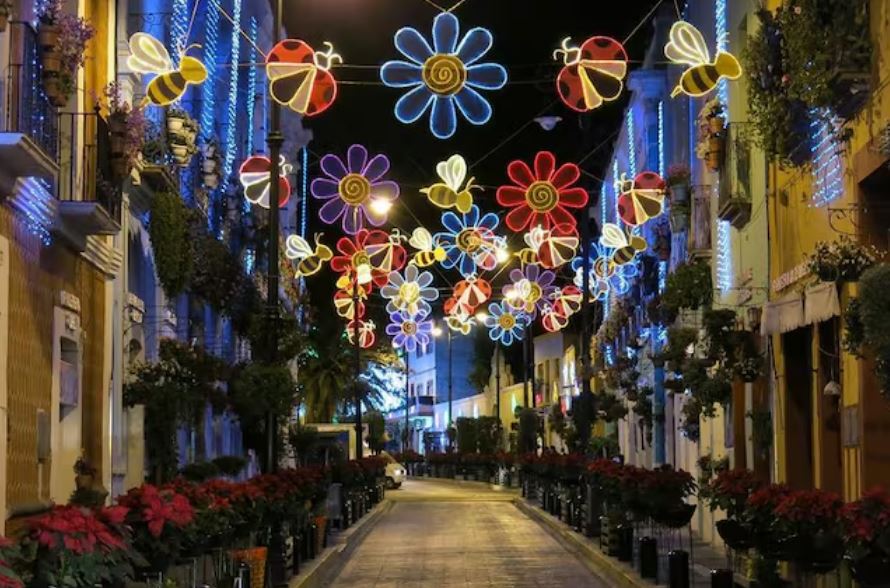 Por: Cortesía Villa Iluminada Atlixco 2024: luces, magia y Navidad en Puebla