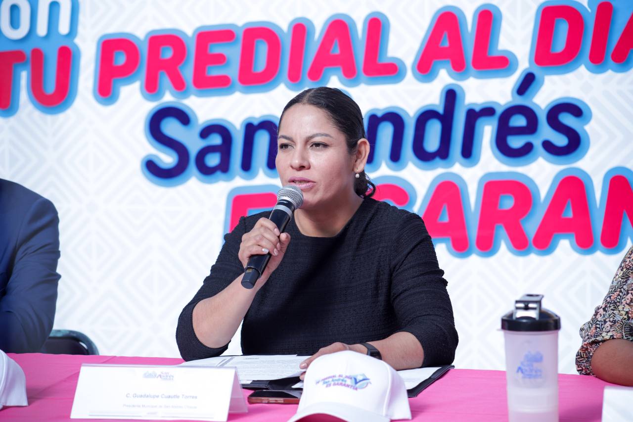 Comunicado oficial Presenta Lupita Cuautle “Con tu Predial al Día, San Andrés es Garantía”