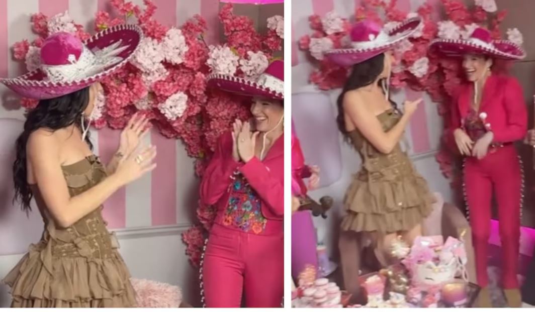 Por: Cortesía Katy Perry sorprendida por mariachi femenino en Pinky Promise México