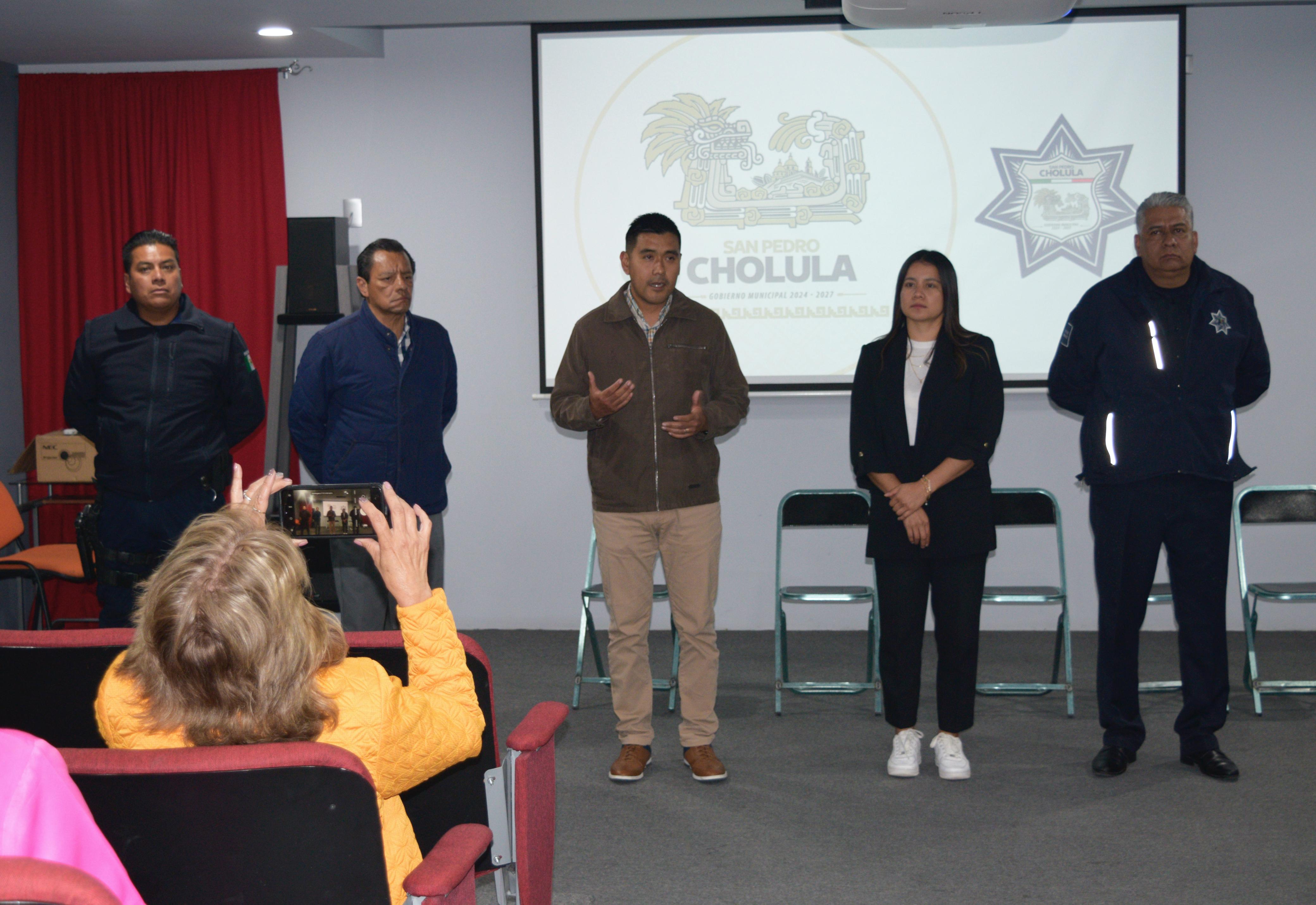 Comunicado oficial Gobierno de San Pedro Cholula refuerza vinculación con comerciantes en materia de seguridad