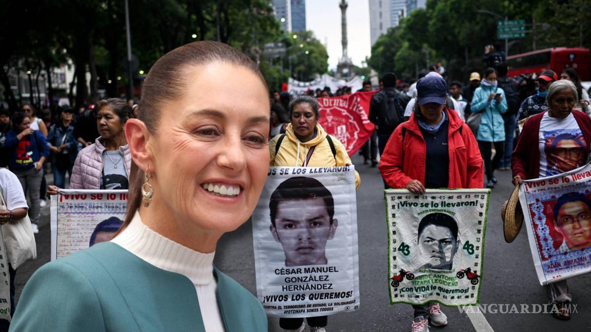 Por: Cortesía Claudia Sheinbaum se reunirá con los padres de los 43 normalistas desaparecidos