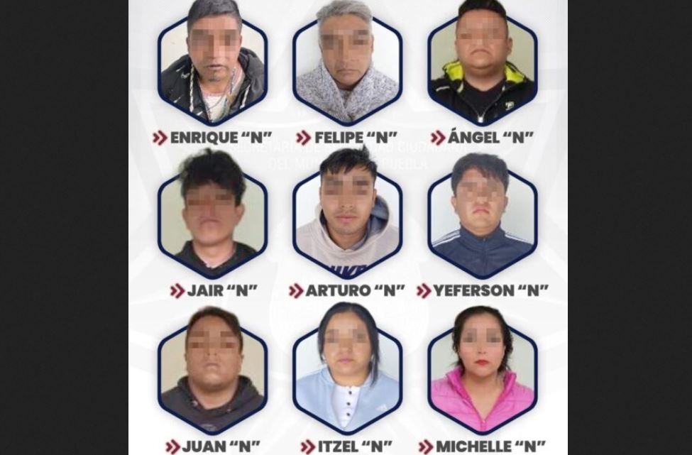 Por: Cortesía Capturan a 9 presuntos robacarros en Puebla, recuperan camión robado