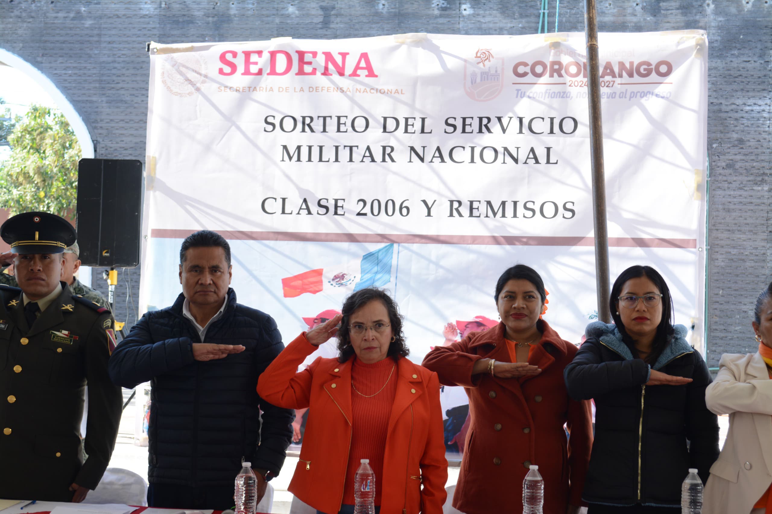 Comunicado oficial Encabezó edil de Coronango sorteo del SMN