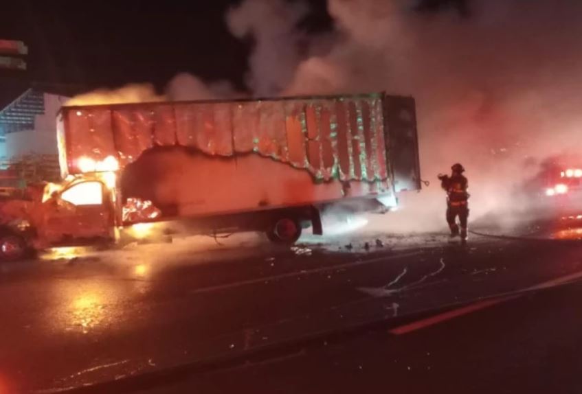 Por: Cortesía Accidente en la carretera 57: cierre total y filas de 6 km