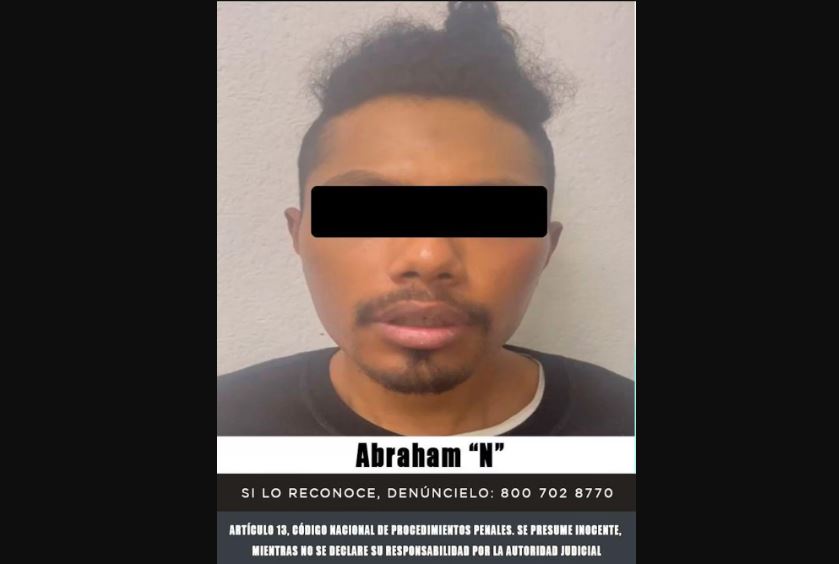 Foto: Cortesía Detenido en Naucalpan Abraham “N”, presunto miembro del Cártel Nuevo Imperio
