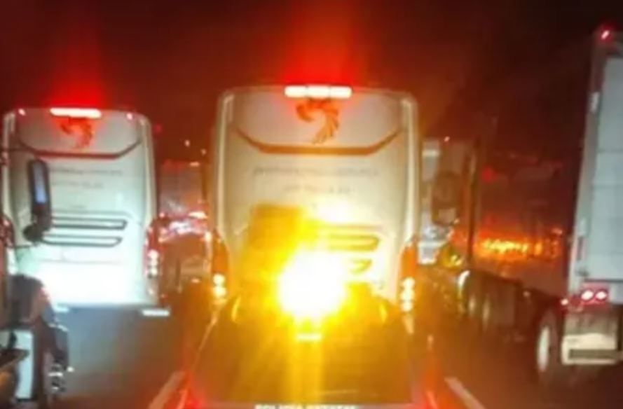 Foto: Cortesía Accidente en la Autopista México-Querétaro genera filas kilométricas y caos vial