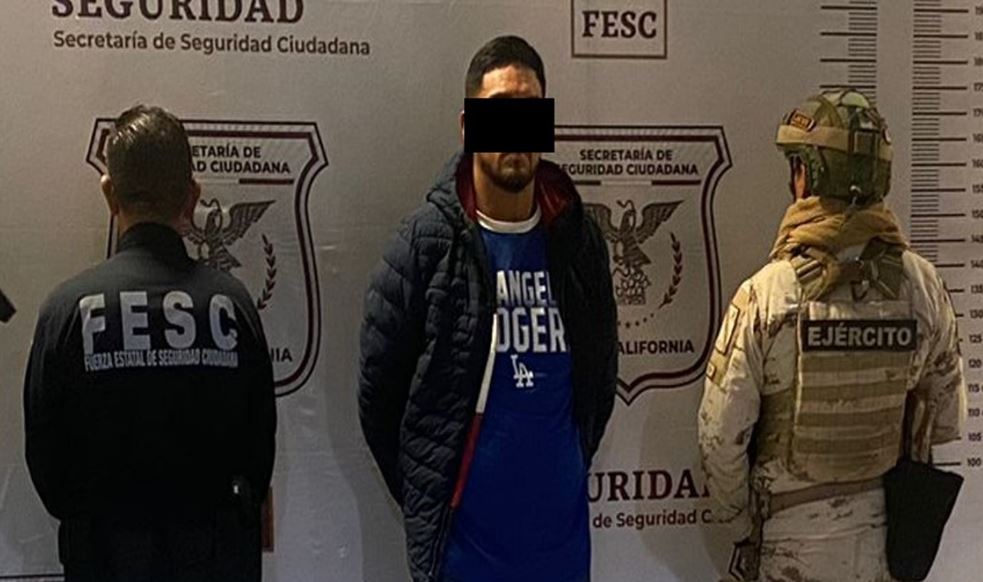 Por: Cortesía Detenido en Tijuana con 326 mil pastillas de droga y armamento