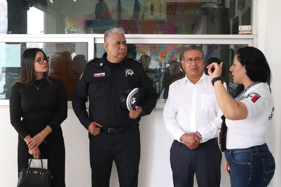 Por: Cortesía Lula Pineda San Pedro Cholula refuerza la seguridad escolar con actividades preventivas