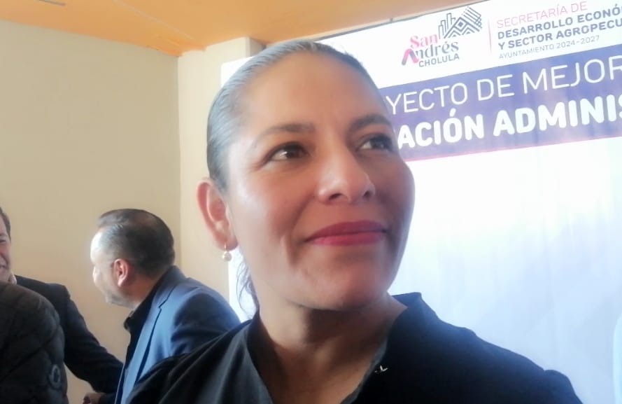 Por: Cortesía Lula Pineda Policías de San Andrés Cholula cuentan con certificación: Guadalupe Cuautle