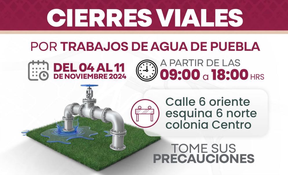 Por: Cortesía Cierres viales en el Centro de Puebla: toma precauciones y planea rutas