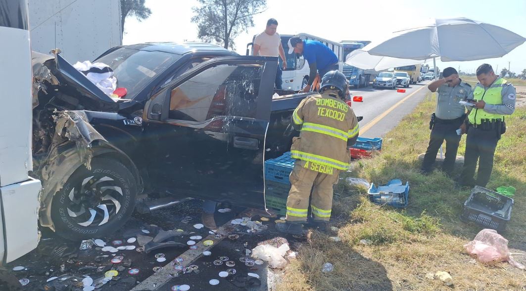 Por: Cortesía Accidente en la Peñón-Texcoco deja 16 lesionados tras choque a alta velocidad