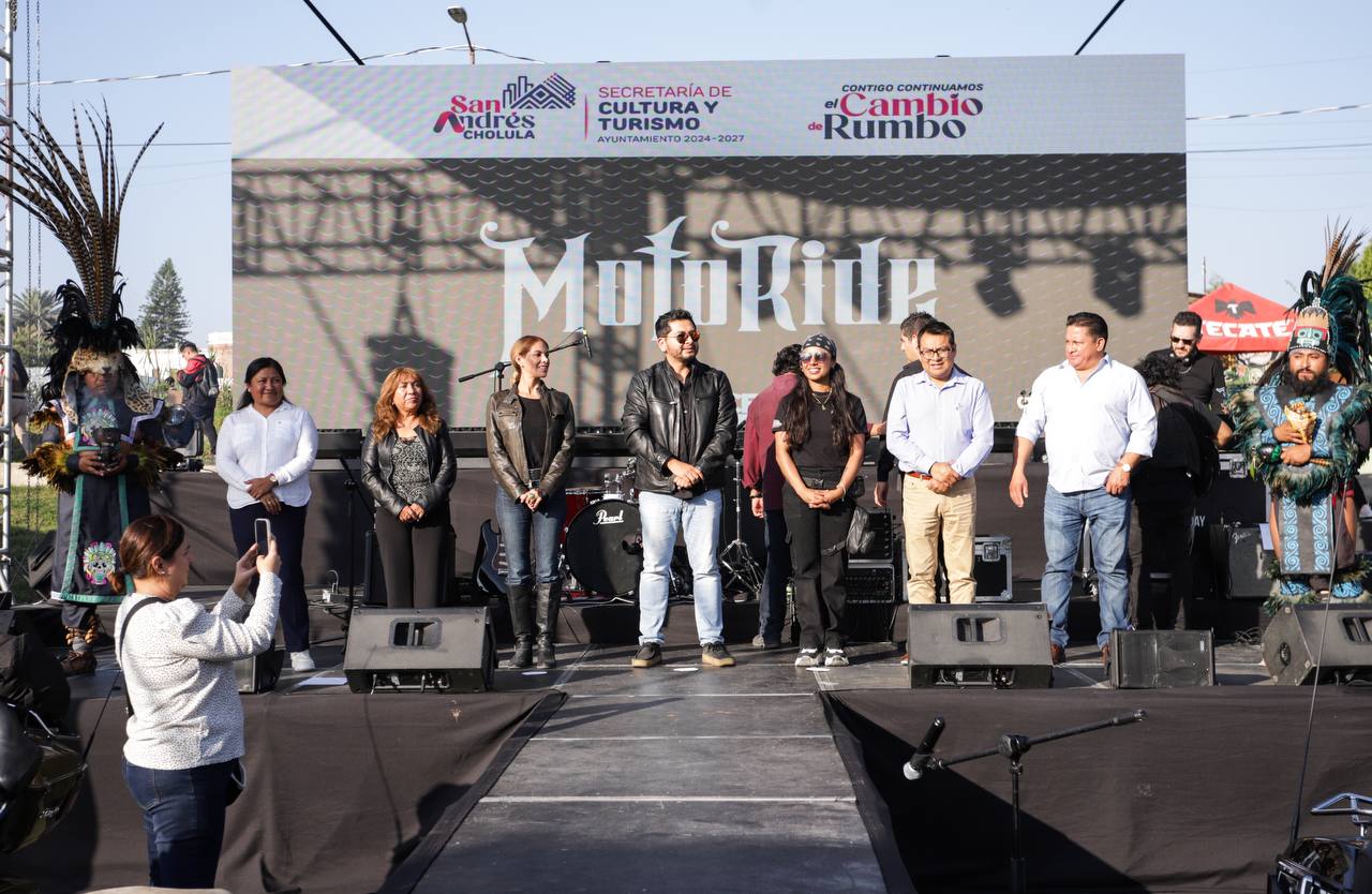 Comunicado oficial Ayuntamiento de San Andrés Cholula inaugura el Motoride Fest 2024