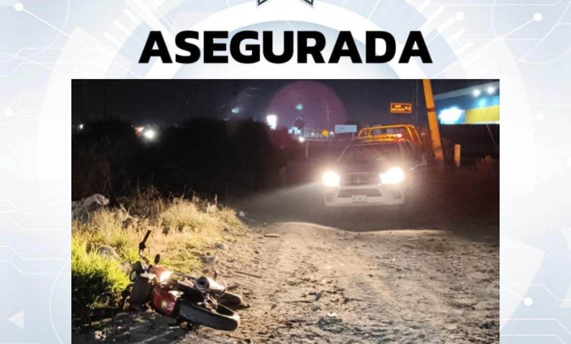 Por: Cortesía Policía de Huamantla asegura motocicleta vinculada a agresión en Nuevos Horizontes