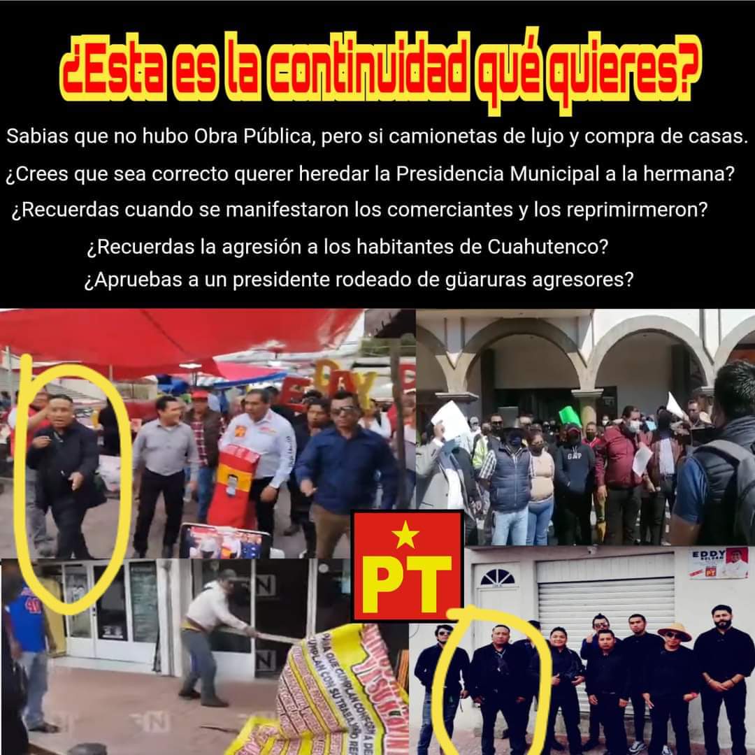 Por: Especial  Contla no olvida: protegido de Eddy Roldán, golpeador de comerciantes y ciudadanos