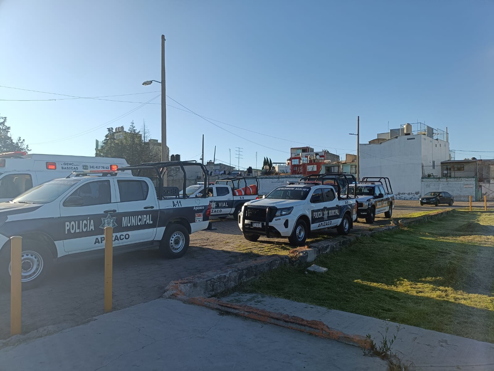 Toma la puerta falsa con una bufanda, en Apizaco