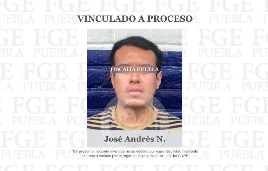 José Andrés N. vinculado a proceso por abuso sexual a menor en Tehuacán