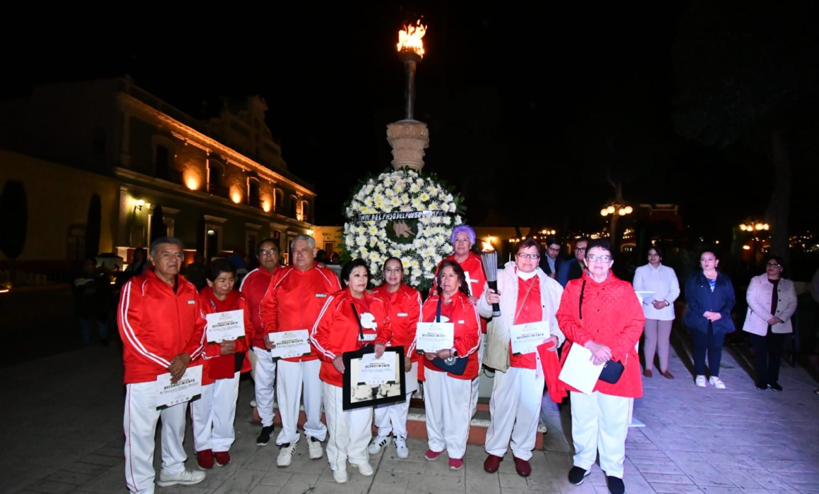 Huamantla celebra el 56 Aniversario del Fuego Olímpico y su Fundación