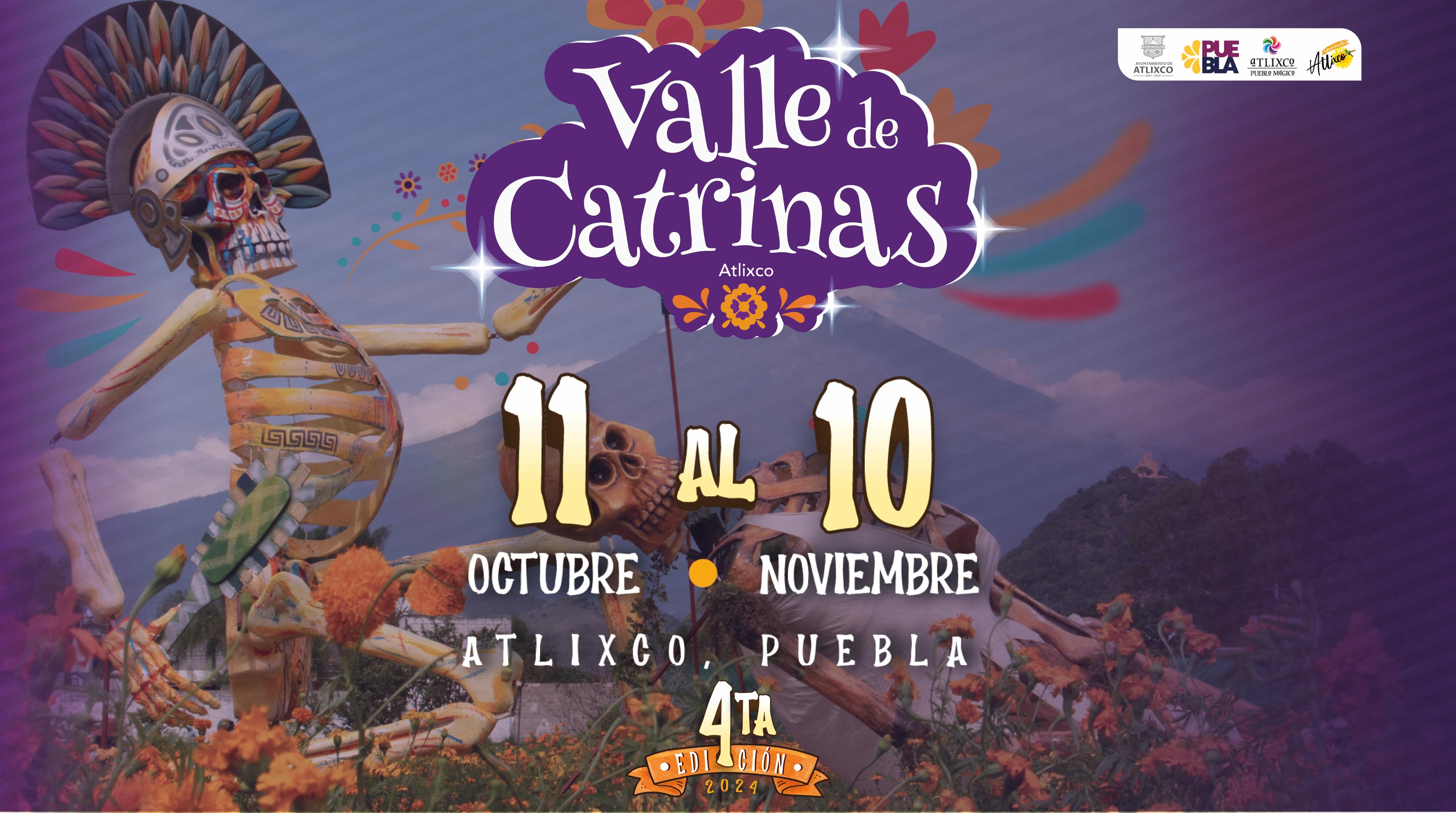 Por: Cortesía ¡Descubre el Festival Internacional Valle de Catrinas 2023 en Atlixco!
