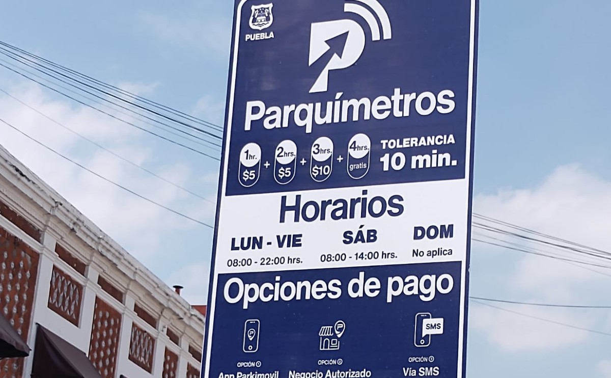 Por: Cortesía Suspensión temporal de cobros en parquímetros al iniciar nueva administración en Puebla
