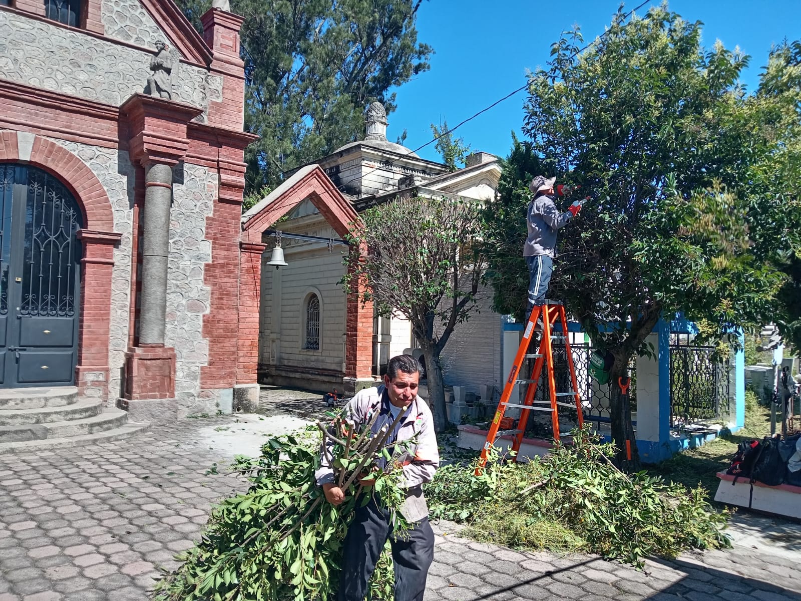 Por: Cortesía ¡Mantenimiento intensivo en el panteón municipal por Día de Muertos!