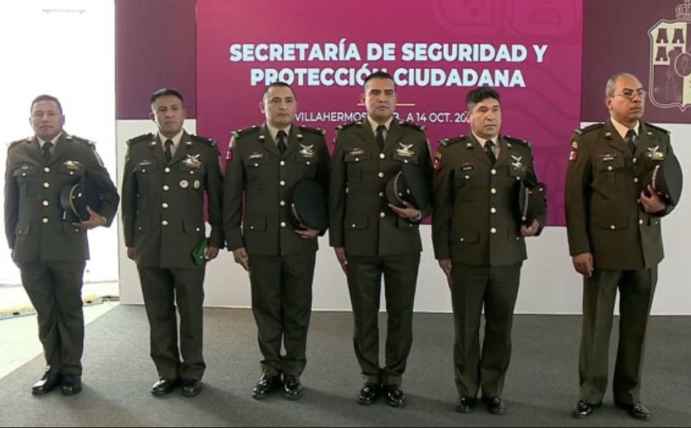 Por: Cortesía Nuevos mandos militares en la Policía de Tabasco para mejorar seguridad