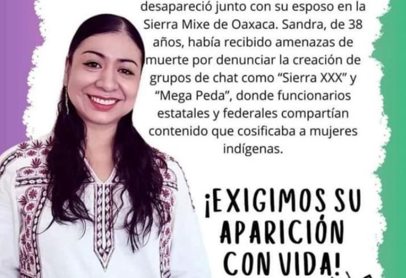 Por: Cortesía Crece indignación por la desaparición de activista Sandra Domínguez y su esposo