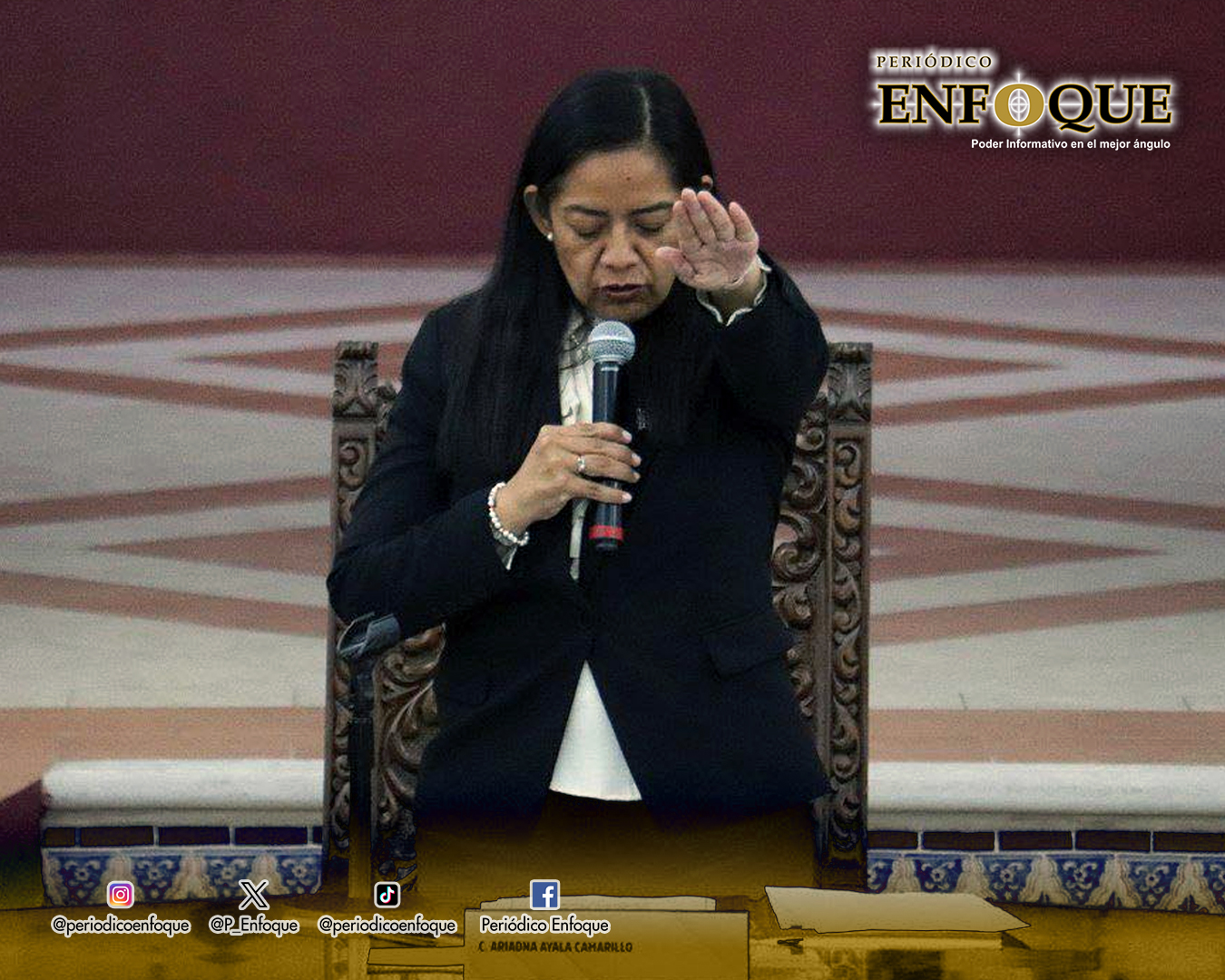 Por: Cortesía Ariadna Ayala Camarillo Toma Protesta como Presidenta Municipal de Atlixco: Un Futuro Brillante por Delante
