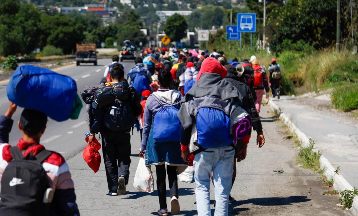 Por: Cortesía Migrantes centroamericanos avanzan hacia CDMX en busca del sueño americano