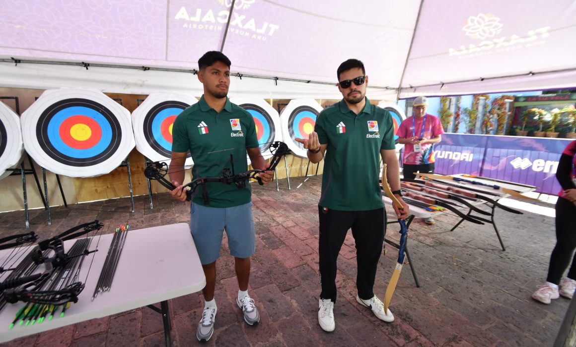 Arrancan Bruno Martínez y Lot Méndez demostraciones de tiro con arco