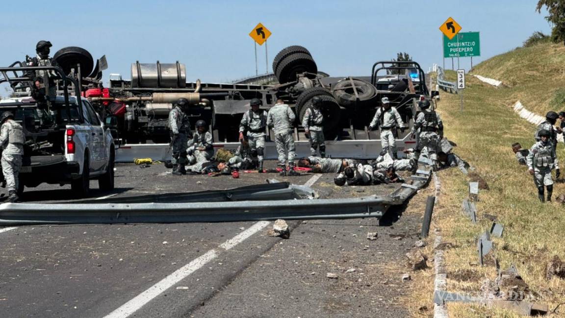 Por: Cortesía Accidente mortal en autopista México-Guadalajara deja tres fallecidos de la Guardia Nacional