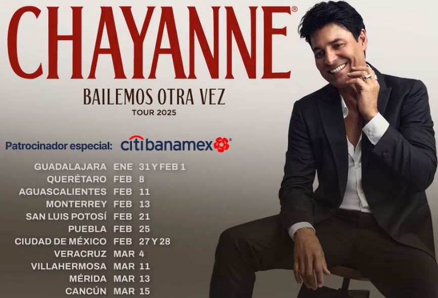 Por: Cortesía ¡Chayanne regresa a México en 2025! Conciertos imperdibles y fechas
