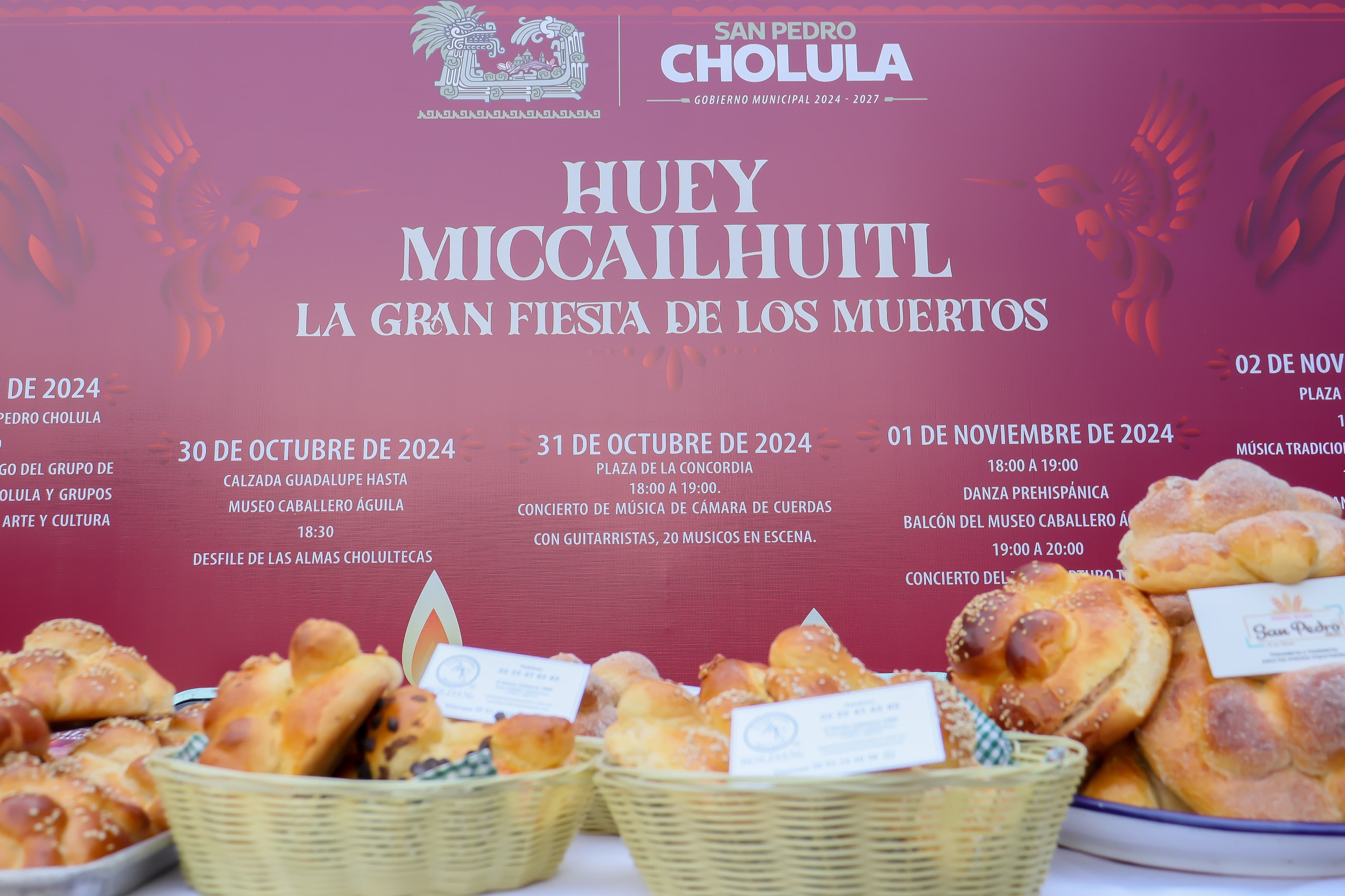 Comunicado oficial Presenta Ayuntamiento de San Pedro Cholula “Huey Miccailhuitl, la gran fiesta de los muertos”