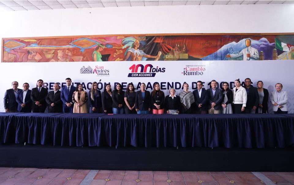 Por: Cortesía Lula Pineda Presentación de la Agenda de los 100 Días de Gobierno: San Andrés Cholula