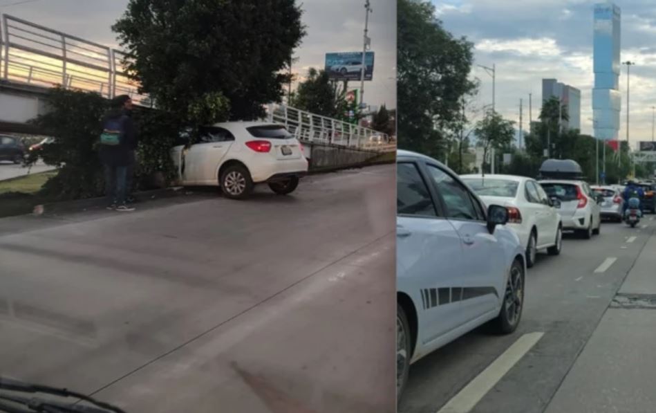 Por: Cortesía Accidente en Periférico Ecológico provoca caos vial hacia Valsequillo