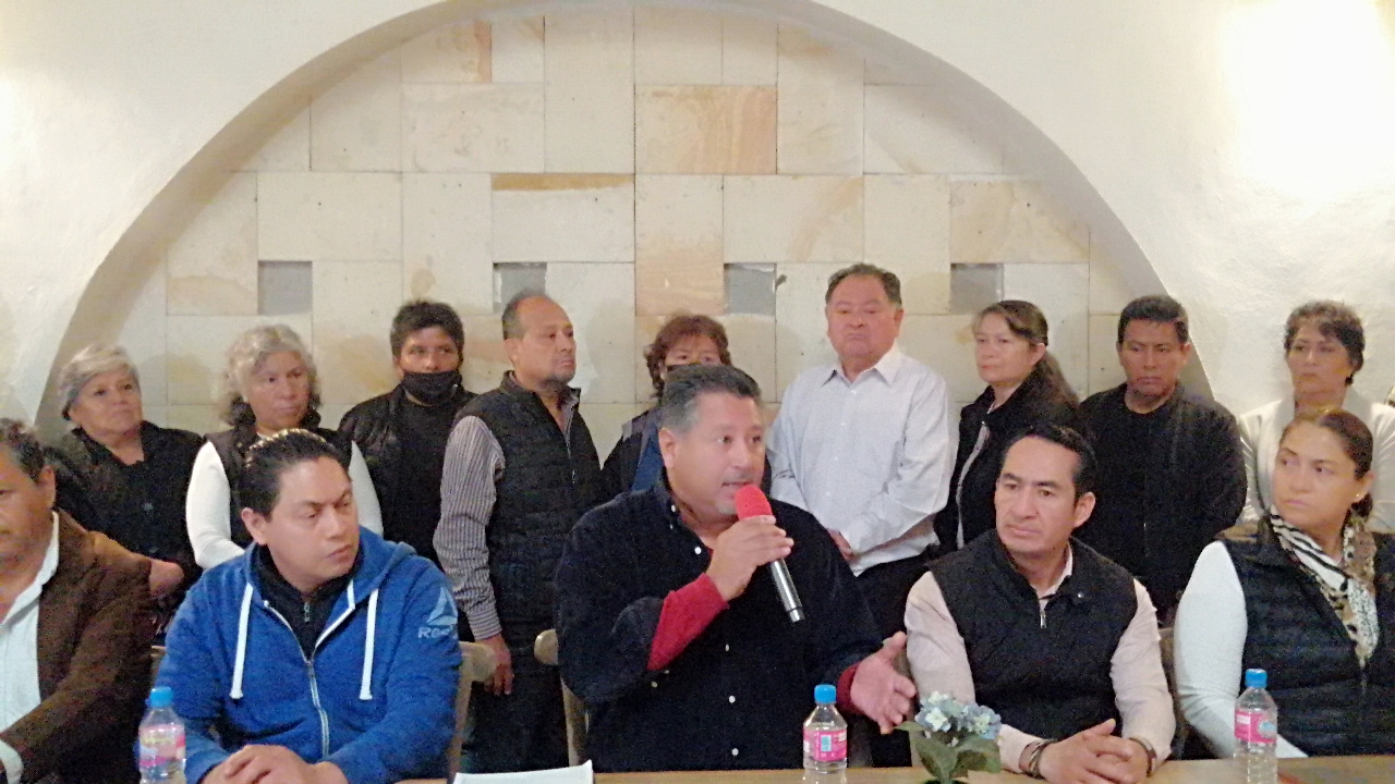 Por: Cortesía Lula Pineda Comerciantes de San Pedro Cholula respaldan a Tonantzin Fernández