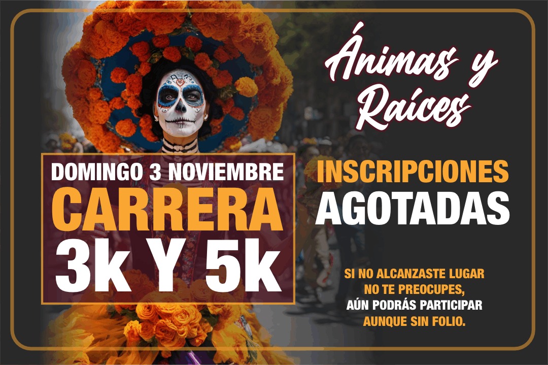Comunicado oficial Gobierno de Cuautlancingo invita a participar en actividades deportivas del Festival Ánimas y Raíces