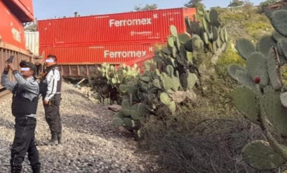 Por: Cortesía Tren descarrila en Hidalgo: Guardia Nacional actúa ante posibles saqueos