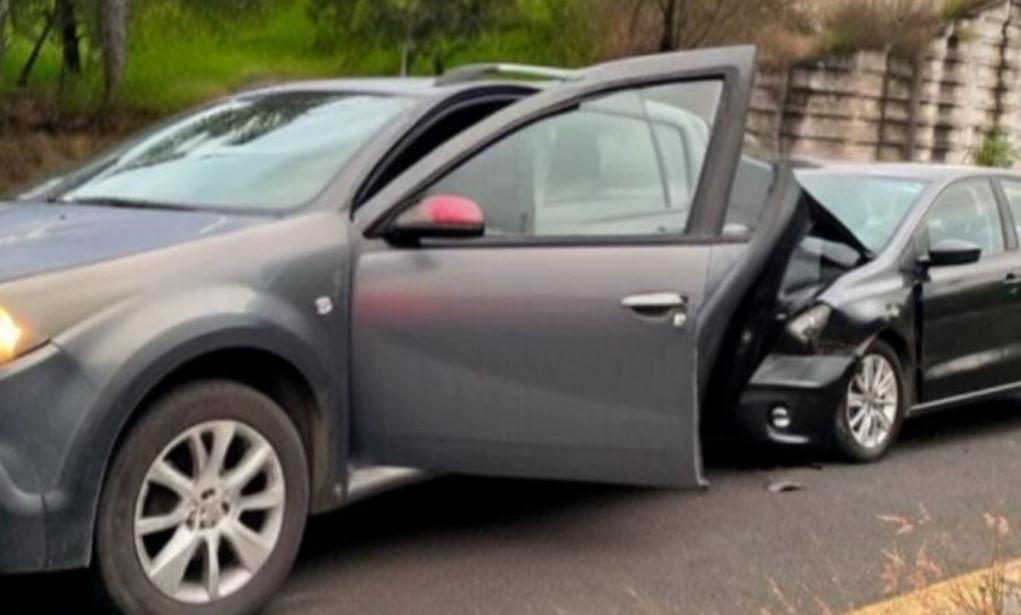 Por: Cortesía Carambola en autopista México-Puebla provoca tráfico intenso hacia CDMX