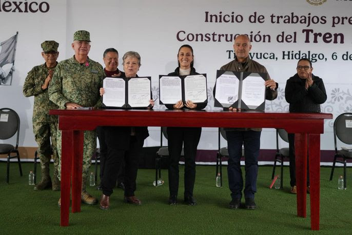 Por: Cortesía Claudia Sheinbaum inicia la construcción del Tren México-Pachuca para conectar Hidalgo
