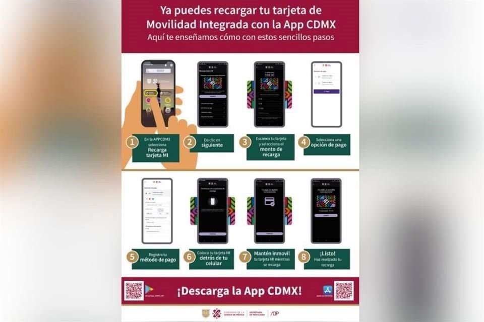 Por: Cortesía Recarga tu Tarjeta MI y accede a múltiples servicios con la App CDMX