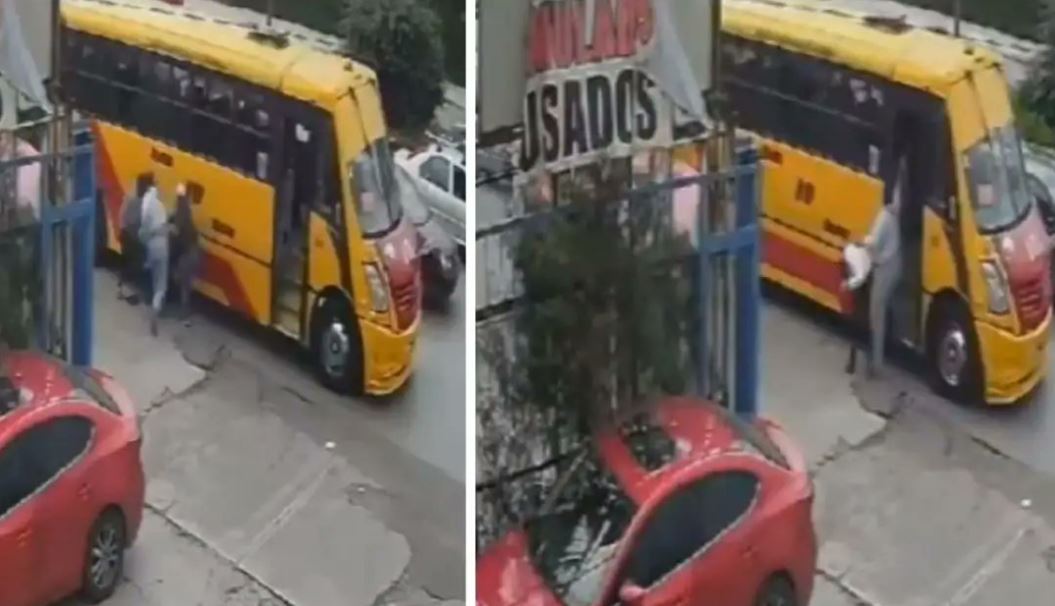Por: Cortesía Pasajeros agreden a conductor de transporte público en Puebla por disputa de rutas