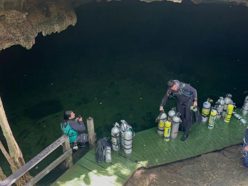 Por: Cortesía Trágico hallazgo: Buzo argentino pierde la vida en cenote de Yucatán