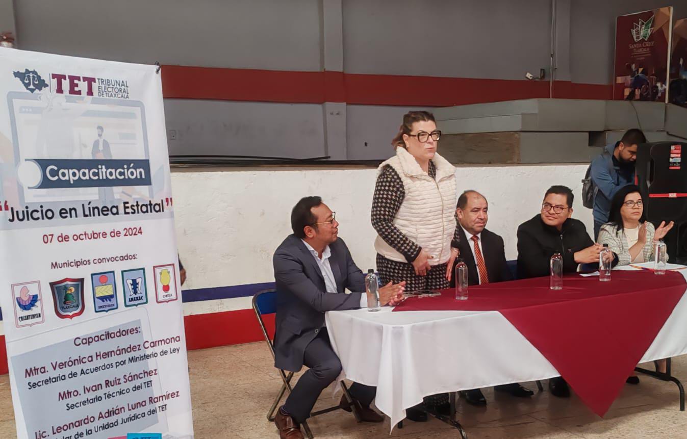 Capacitan a municipios de Tlaxcala en Juicio en Línea para justicia electoral