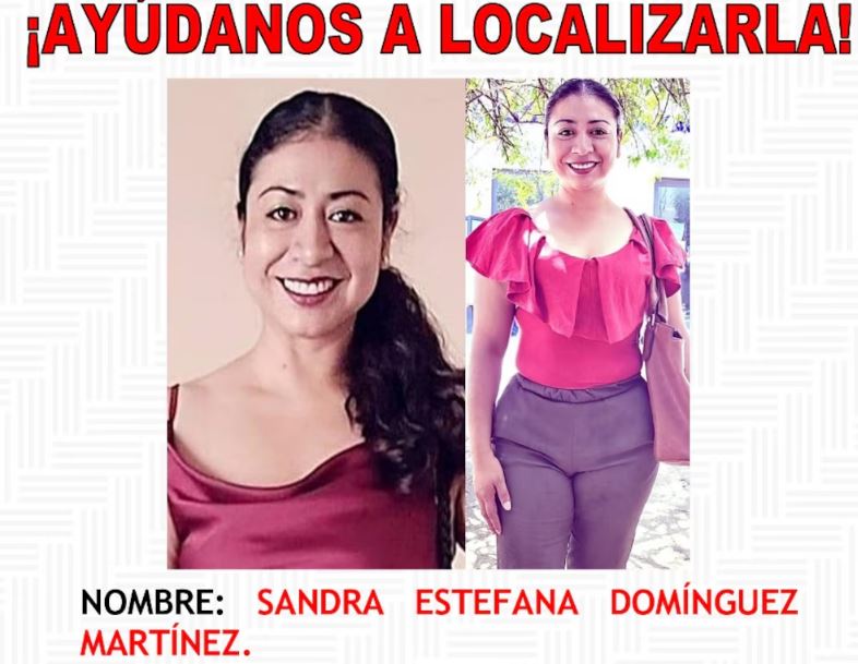 Por: Cortesía Desaparece Sandra Domínguez, abogada defensora de derechos humanos