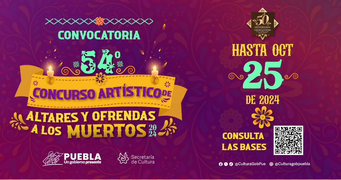Por: Cortesía Concurso de altares en Casa de Cultura Puebla: gana hasta 14 mil pesos