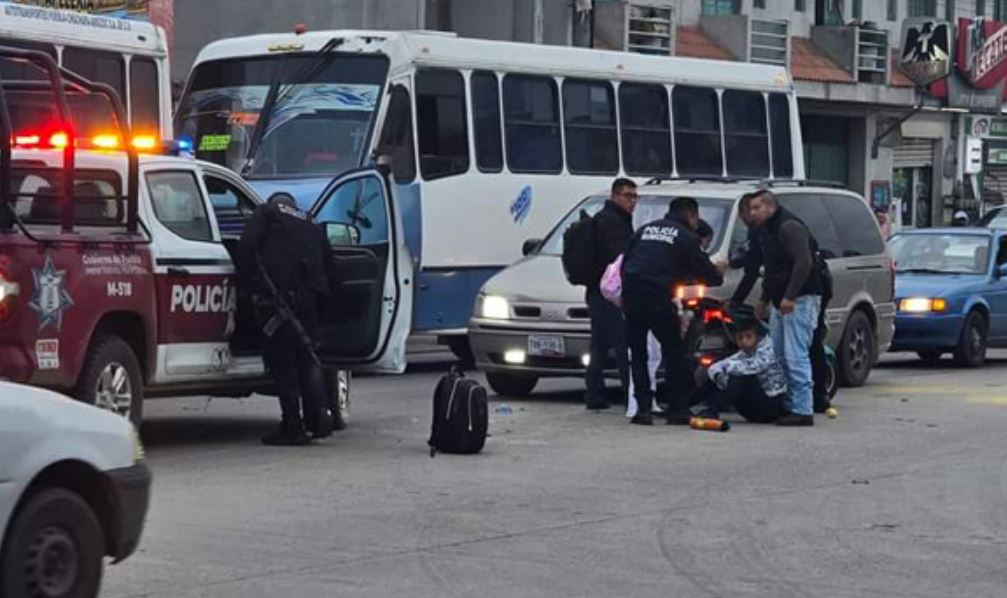 Por: Cortesía Menor lesionado tras choque con patrulla de Amozoc: testigos reclaman