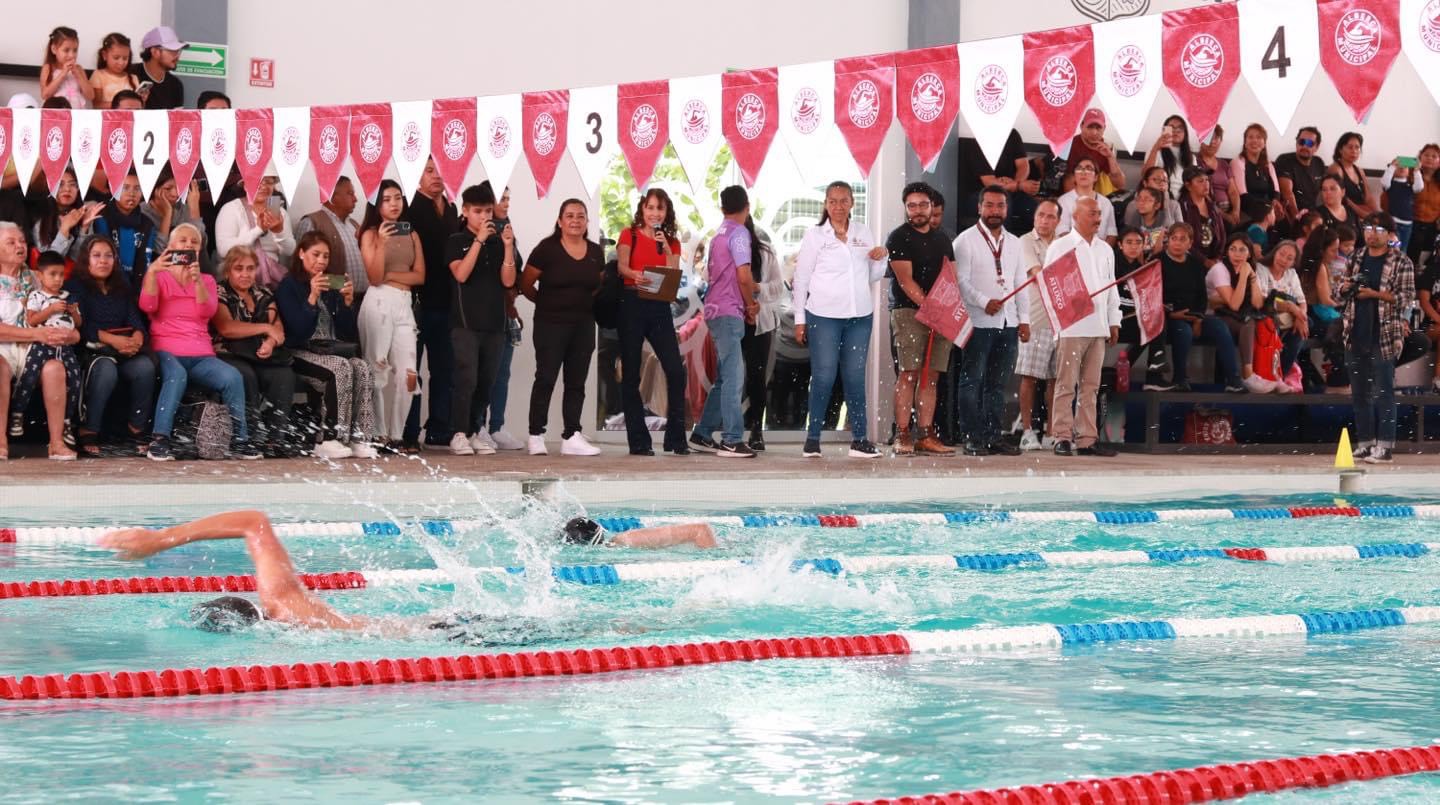 Por: Cortesía Rotundo éxito en la primera competencia de la alberca semiolímpica municipal de Atlixco