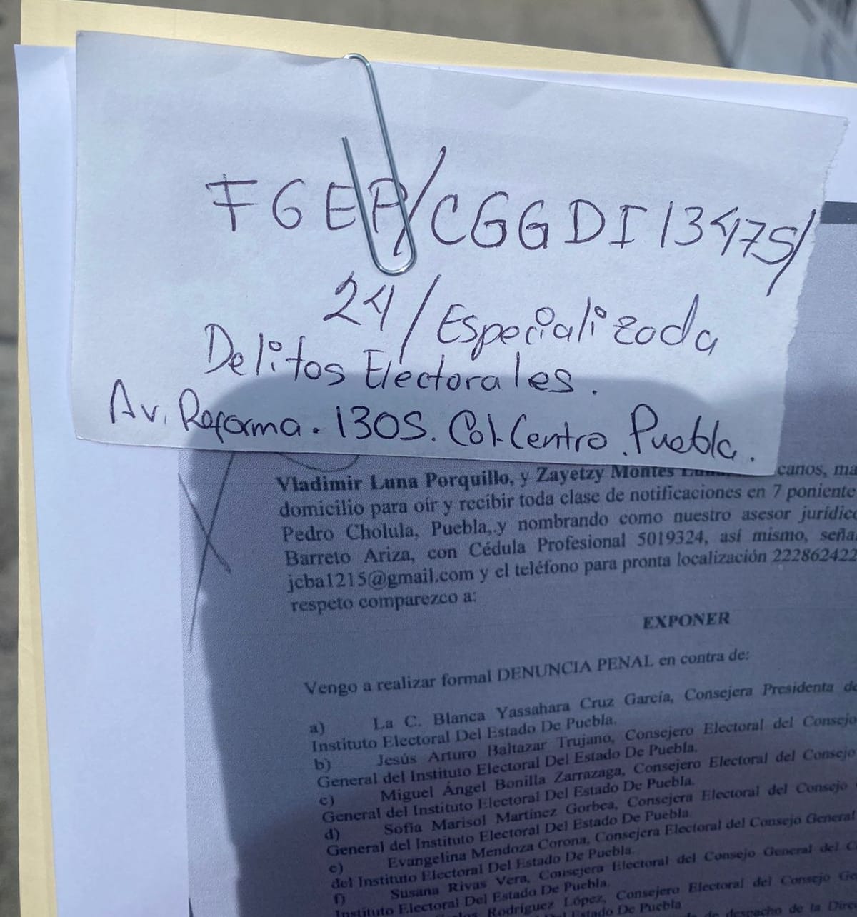 Roxana Luna ratifica denuncia contra consejeros electorales por delitos electorales